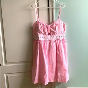 NWT LILLY PULITZER DRESS kaitlynn pink seersucker
